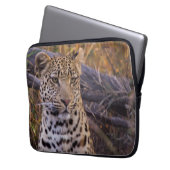 Leopard, Botsuana, Afrika Laptopschutzhülle (Vorderseite Links)