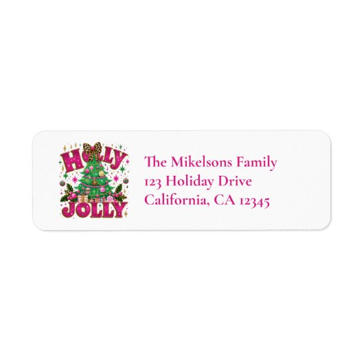 Leopard Bow Holly Jolly (Vorne)