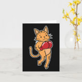 Leopard Boxing Karte (Gelbe Blume)