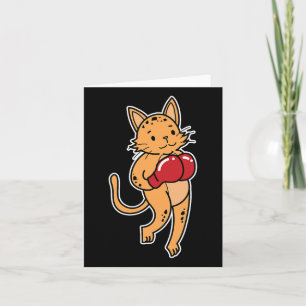 Leopard Boxing Karte