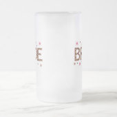 Leopard-Braut Mattglas Bierglas (Mittel)
