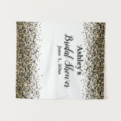 Leopard Brautparty Background Foto Prop Wandteppich (Vorderseite (Horizontal))