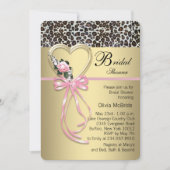 Leopard-Brautparty Einladung (Vorderseite)