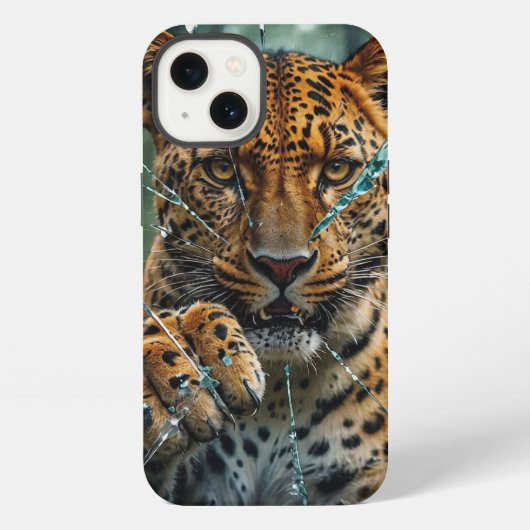 Leopard bricht durch iPhone hülle (Rückseite)