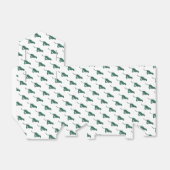 Leopard Brown und Aquamarin Print Geschenkschachtel (Ungefaltet)