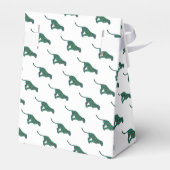 Leopard Brown und Aquamarin Print Geschenkschachtel (Rückseite)