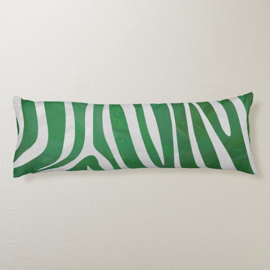 Leopard Brown und Aquamarin Print Seitenschläferkissen (Rückseite)