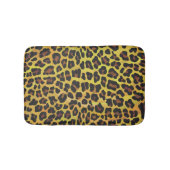 Leopard Brown und Gelb Print Badematte (Vorderseite)