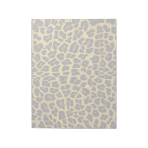 Leopard Brown und Gelb Print Notizblock