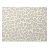 Leopard Brown und Gelb Print Notizblock (Vorderseite)