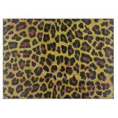 Leopard Brown und Gelb Print Schneidebrett (Vorderseite)