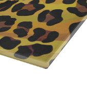 Leopard Brown und Gelb Print Schneidebrett (Ecke)