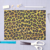 Leopard Brown und Gelb Print Seidenpapier (Handwerk)