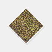 Leopard Brown und Gelb Print Serviette (Ecke)