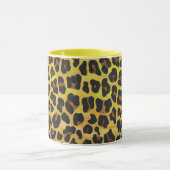 Leopard Brown und Gelb Print Tasse (Zentrum)