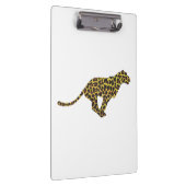 Leopard Brown und Gelbe Siloette Klemmbrett (Rechts)