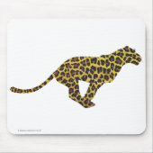 Leopard Brown und Gelbe Siloette Mousepad (Vorne)
