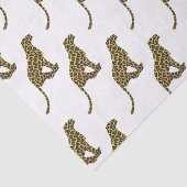 Leopard Brown und Gelbe Siloette Seidenpapier (Ausschnitt)