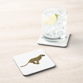 Leopard Brown und Gelbe Siloette Untersetzer (Rechte Seite)