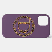 Leopard Buchstabe D Case-Mate iPhone Hülle (Rückseite (Horizontal))