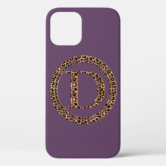 Leopard Buchstabe D Case-Mate iPhone Hülle (Rückseite)