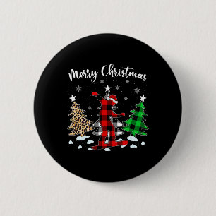 Leopard Buffalo Kariert Snowboarding Player Christ Button