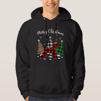 Leopard Buffalo Kariert Wire Fox Terrier Dog Chris Hoodie