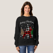 Leopard Buffalo Kariert Wire Fox Terrier Dog Chris Sweatshirt (Vorne ganz)