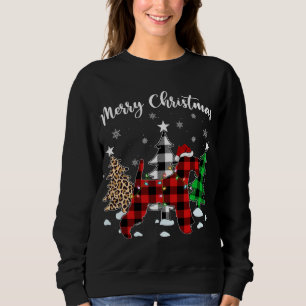Leopard Buffalo Kariert Wire Fox Terrier Dog Chris Sweatshirt