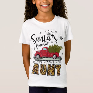 Leopard Buffalo Karierte Christi-Lieblingstante T-Shirt