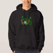 Leopard Buffalo Karierte Liebe St Patricks Day Gno Hoodie (Vorderseite)