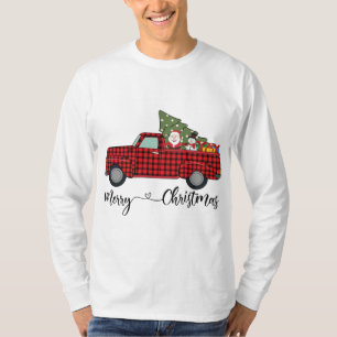 Leopard Buffalo Karierter Weihnachtsbaum Vintag Wa T-Shirt