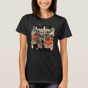 Leopard Bull Skull Ich führe diese Rodeo-Wüste-Kak T-Shirt