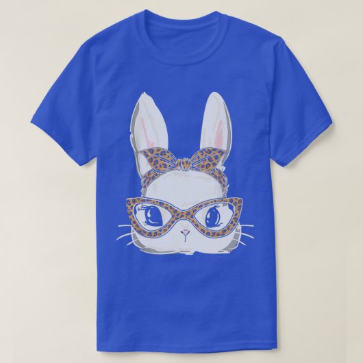 Leopard Bunny Face Ostertag 2 T-Shirt (Design vorne)