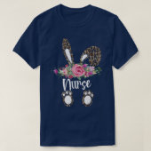 Leopard Bunny Nurse Ostereier Ostern Ostern T-Shirt (Design vorne)