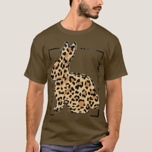 Leopard Bunny Rabbit Ostertag Palm Sonntag Mädchen T-Shirt