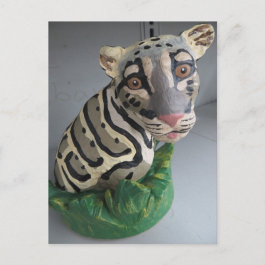 Leopard Bust Postkarte (Vorderseite)