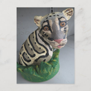Leopard-Büste Postkarte
