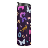 Leopard Butterfly Black Thermosbecher (Nach rechts gedreht)