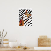 Leopard Butterfly Poster (Küche)