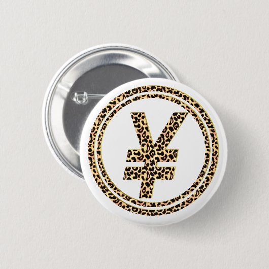 Leopard-¥ Button (Vorne & Hinten)