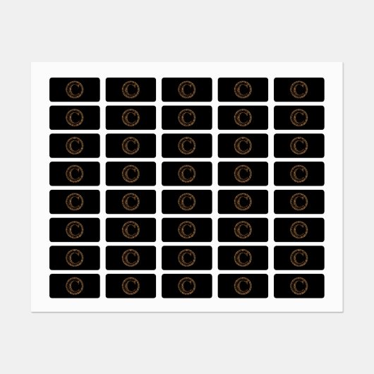 Leopard C Etiketten (Blatt)