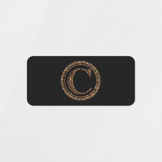 Leopard C Etiketten (Design 1)
