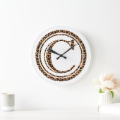 Leopard C Große Wanduhr (Zuhause)