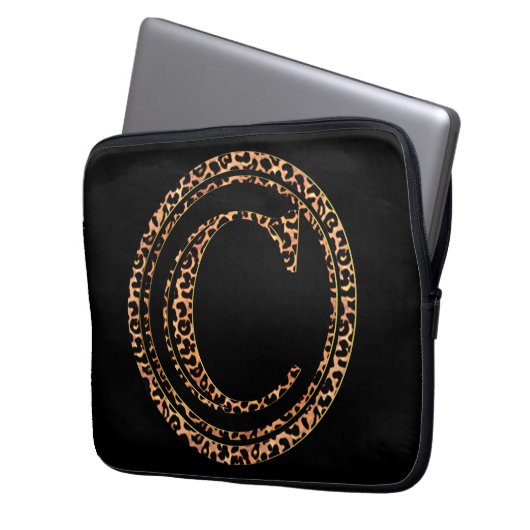 Leopard C Laptopschutzhülle (Vorderseite Links)