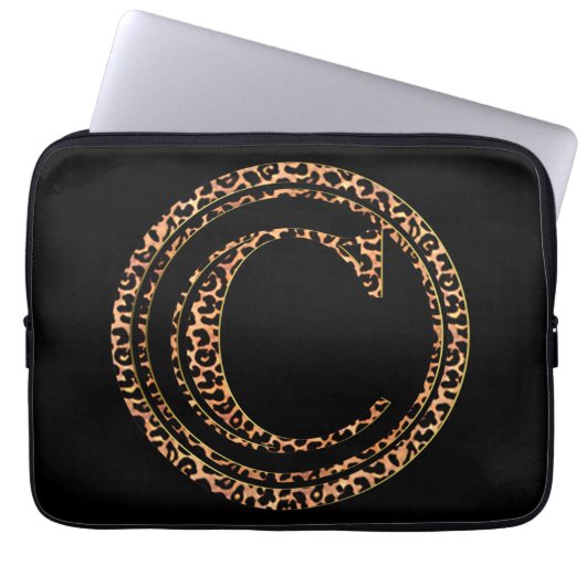 Leopard C Laptopschutzhülle (Vorderseite)