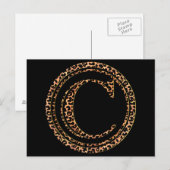 Leopard C Postkarte (Vorne/Hinten)