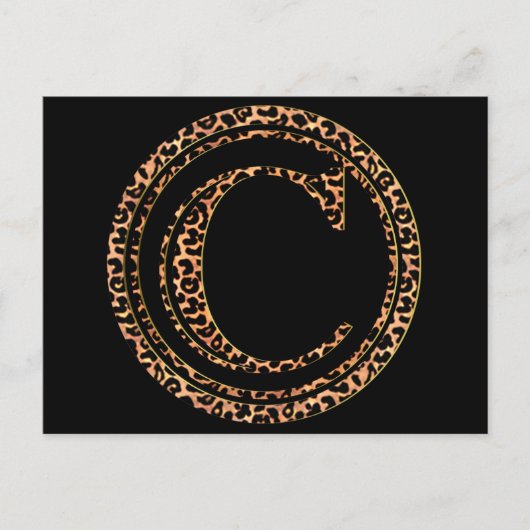 Leopard C Postkarte (Vorderseite)