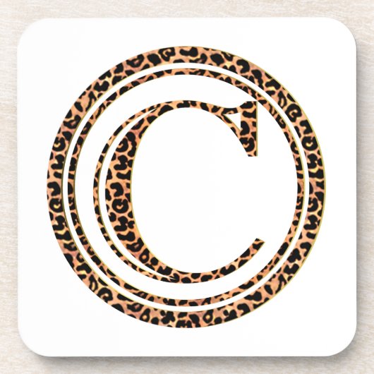 Leopard C Untersetzer (Vorderseite)