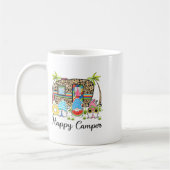 Leopard Camping Rv Gnom Camper Glücklicher Sommer Kaffeetasse (Links)